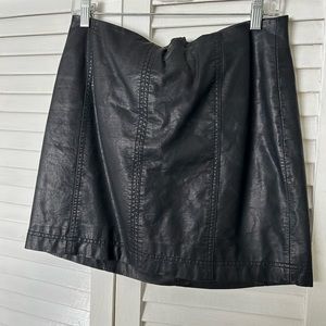 Free people pleather skirt